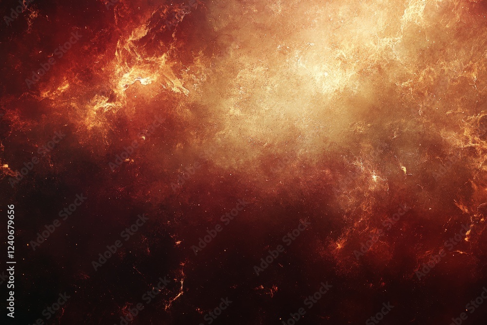 Poster beautiful swirling colors and textures of a cosmic nebula in deep space