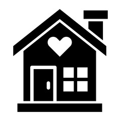 Sweet Home Glyph Icon Design