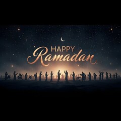 Naklejka premium 🌙✨ Ramadan Mubarak ✨🌙