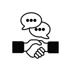 Negotiation vector icon