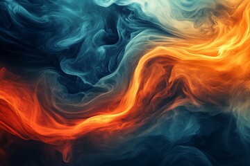 Swirling colors create dynamic motion in vibrant abstract art