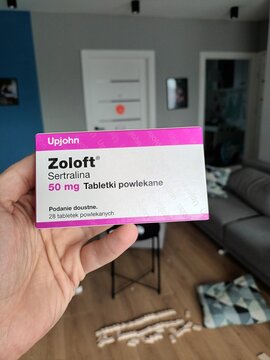 Zoloft medicine against anxiety and depression
