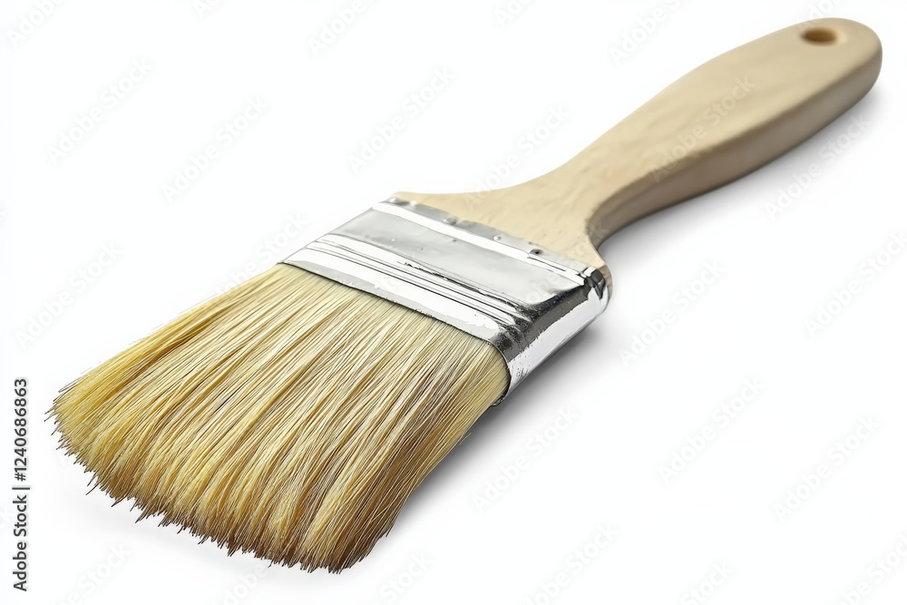 Poster high-quality paintbrush with soft bristles for smooth application and precise control in painting pr
