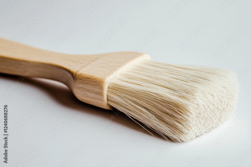 Aufkleber brush with soft bristles designed for delicate painting techniques and artistic applications in a cl