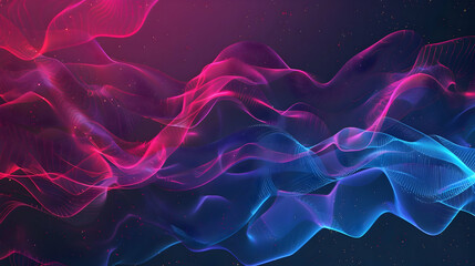 Obraz premium Abstract wave patterns in vibrant colors create a dynamic background for digital designs
