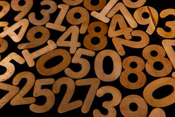 Abstract background with random numbers. Business pattern. banking activity and mathematics.