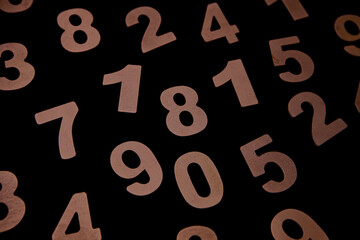 Abstract background with random numbers. Business pattern. banking activity and mathematics.