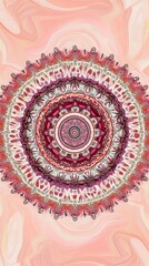 Fototapeta premium Stunning Mandala Design with Intricate Floral Motifs and Vibrant Colors