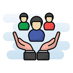 Human Resources vector icon