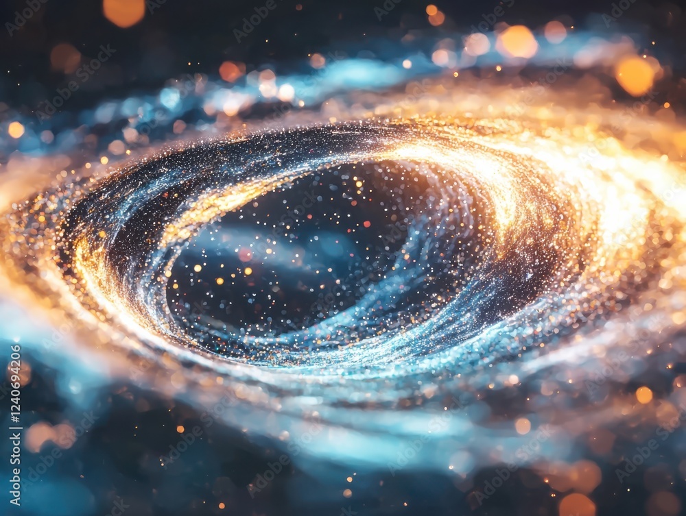 Poster dynamic digital data streams flowing through space colorful abstract visualization digital art envir