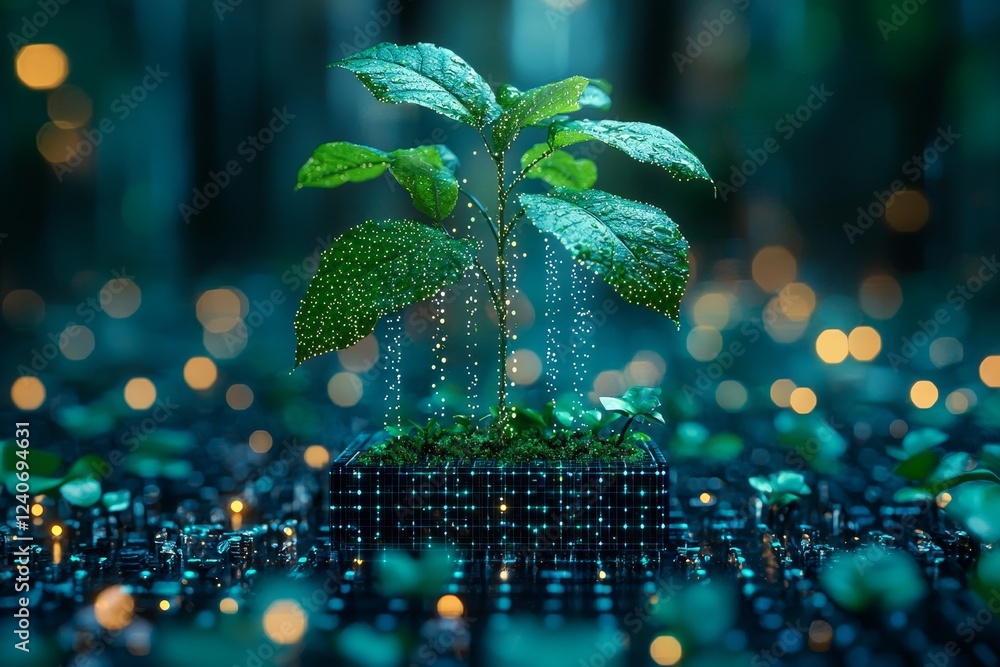 Poster by integrating technology and information, digital cube architecture fosters innovative growth throu
