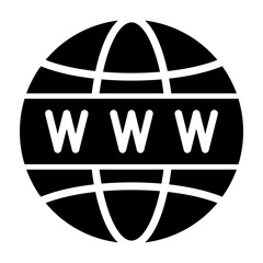 Website Glyph Icon Design