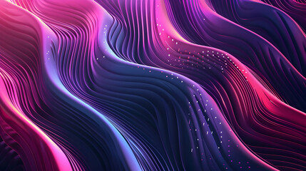 Fototapeta premium Abstract waves of vibrant colors flowing in a dynamic pattern, creating a mesmerizing visual effect