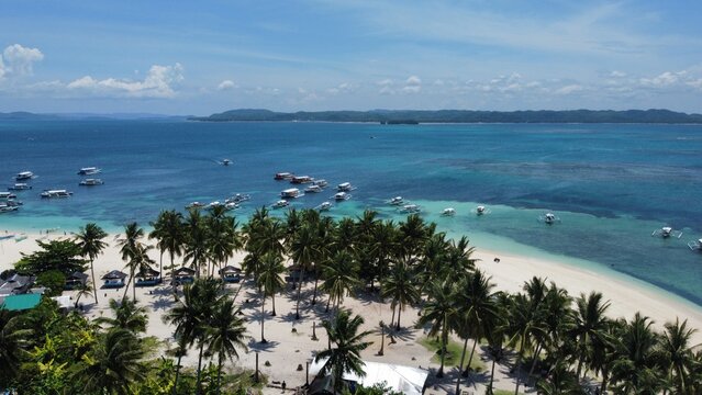 Stunning Daco Island aerial view, Philippines