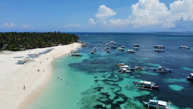 Stunning Daco Island aerial view, Philippines
