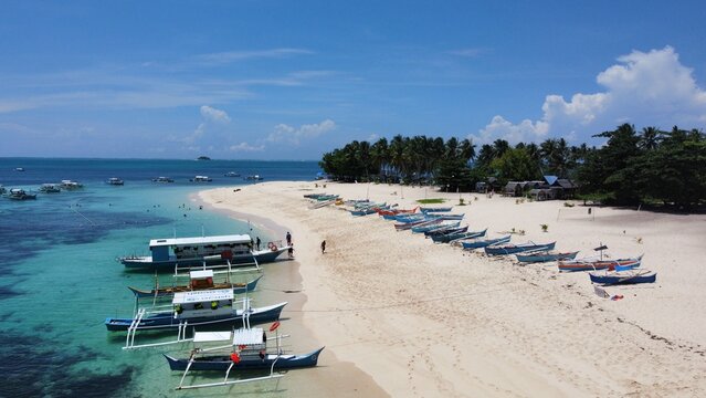 Stunning Daco Island aerial view, Philippines