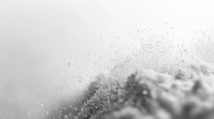 Macro shot of flour particles