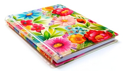 Floral Patterns on Transparent Lined Journal