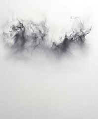 Obraz premium Abstract Smoke Art on White Background Creating Ethereal Feel