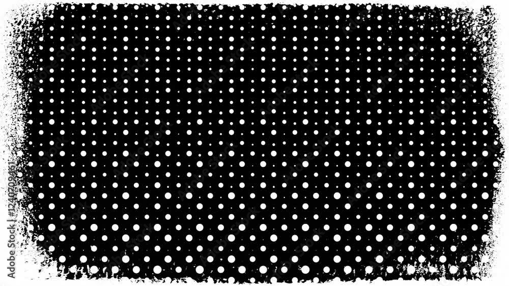 Poster frame with halftone textures in motion.halftone texture loop.video effects, backgrounds, backdrops, 
