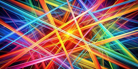 Intersecting Lines Creating Abstract Geometric Patterns