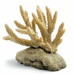 Obraz premium Stunning coral formation on a rocky base.