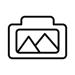 camera mage vector icon