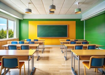 Modern School Classroom