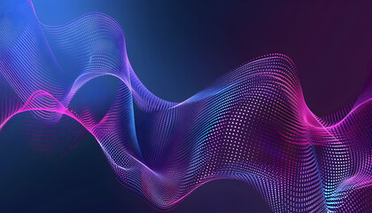 Obraz premium Abstract colorful wave patterns illustrating digital sound waves and technology background