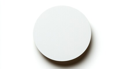 White Oval Shaped Blank Surface Background