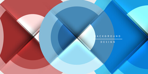 Fototapeta premium Target circle geometric abstract shapes. Vector Illustration For Wallpaper, Banner, Background, Card, Book Illustration, landing page