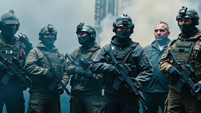 special police force SWAT tactical team