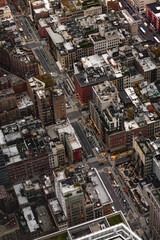 Fototapeta premium aerial view of downtown city