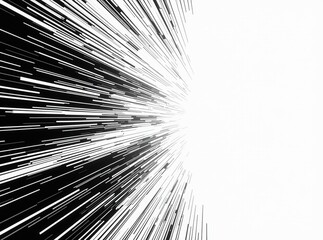 Speed Lines Black and White Comic Texture Background