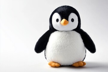 Fototapeta premium Charming Plush Penguin Toy