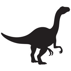 giganotosaurus isolated on white silhouette