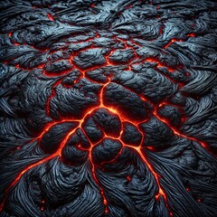 Obraz premium close-up of hot molten lava 