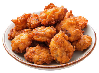 PNG Pakoras food appetizing nuggets.