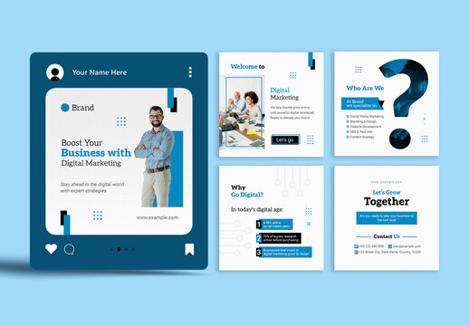 Digital Social Media Post For Your Business