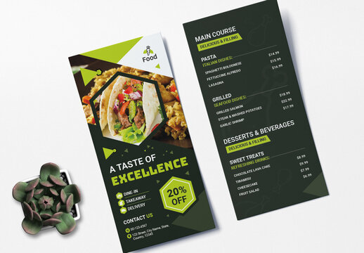 Food Menu DL Flyer