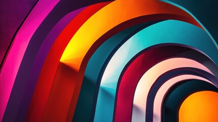 Obraz premium Colorful Arched Abstraction
