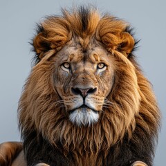 Fototapeta premium Majestic lion with a powerful presence.