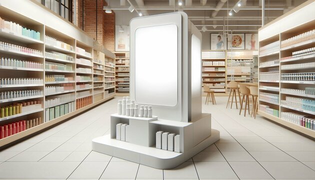 3D PDV wobbler for points of sale and promotion on shelves. Ideal for catalogs, informational and advertising material and media.3d illustration.	