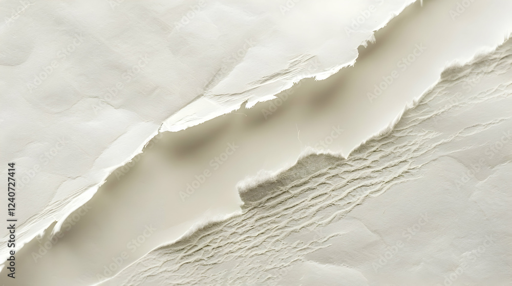 Poster abstract textured background with layered paper resembling waves and soft shadows, ideal for design