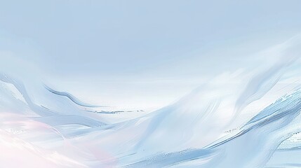 Abstract Blue Mountainscape: A Serene Digital Painting