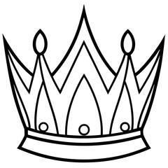 golden crown isolated on white background