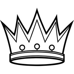 gold crown isolated on white