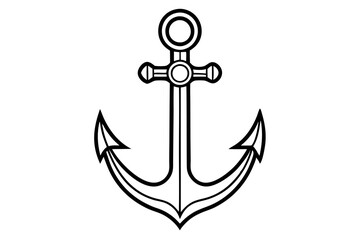 anchor on white background