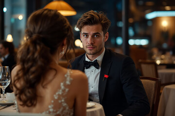 Signs of a red flag during a dinner date revealing potential relationship issues and warning signs in a couple's dynamics