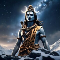 Mahadev Bholenath Shankar Neelkanth Adiyogi with Nandi in Snowy Kailash   4K HD Mahashivratri Shivratri Wallpaper © smit